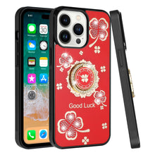 For iPhone 11 6.1 in. Case Rhinestone Bling Decor Glitter Cover + Tempered Glass