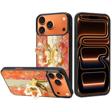 For iPhone 17 Pro Max Case Rhinestone Bling Decor Glitter Cover + Tempered Glass