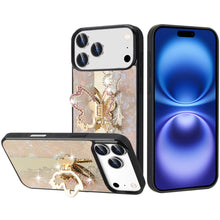 For iPhone 17 PRO Case Rhinestone Bling Decor Glitter Cover + Tempered Glass