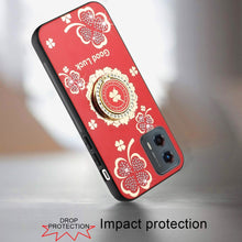 For Moto G 5G (2024) Case Diamond Charms Glitter Bling Cover + Tempered Glass