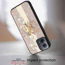 For Moto G Stylus 5G 2024 Case Diamond Charm Glitter Bling Cover +Tempered Glass