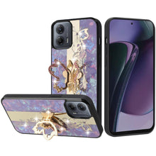 For Moto G Stylus 5G 2024 Case Diamond Charm Glitter Bling Cover +Tempered Glass