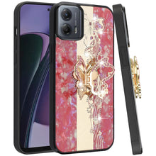 For Moto G Stylus 5G 2024 Case Diamond Charm Glitter Bling Cover +Tempered Glass