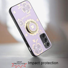 For Samsung A16 5G Case Rhinestone Bling Decor Glitter Cover + Tempered Glass