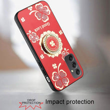 For Samsung A16 5G Case Rhinestone Bling Decor Glitter Cover + Tempered Glass