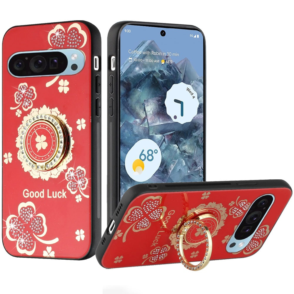For Google Pixel 9 Pro XL 6.8 inch Case Diamond Charm Glitter Bling Phone Cover