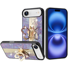 For iPhone Air Case Rhinestone Bling Decor Glitter Phone Cover + Tempered Glass