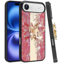 For iPhone Air Case Rhinestone Bling Decor Glitter Phone Cover + Tempered Glass