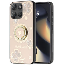 For Motorola Edge 2025 Case Rhinestone Bling Decor with Glitter Phone Cover