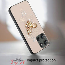 For Motorola Edge 2025 Case Rhinestone Bling Decor with Glitter Phone Cover