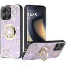 For Motorola Edge 2025 Case Rhinestone Bling Decor with Glitter Phone Cover