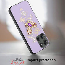 For Motorola Edge 2025 Case Rhinestone Bling Decor with Glitter Phone Cover