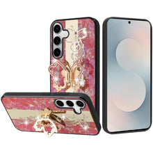 For Samsung S26+ Plus Case Rhinestone Bling Decor Glitter Cover + Tempered Glass