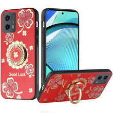 For Moto G Power 5G 2024 Case Diamond Charms Glitter Bling Cover +Tempered Glass