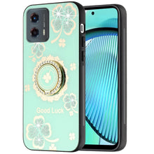 For Moto G Power 5G 2024 Case Diamond Charms Glitter Bling Cover +Tempered Glass