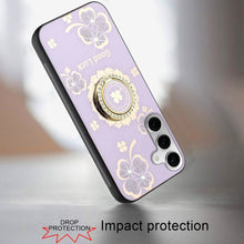 For Samsung S24+/S25+ Case Rhinestone Bling Decor Glitter Cover + Tempered Glass