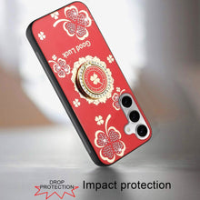 For Samsung S24+/S25+ Case Rhinestone Bling Decor Glitter Cover + Tempered Glass