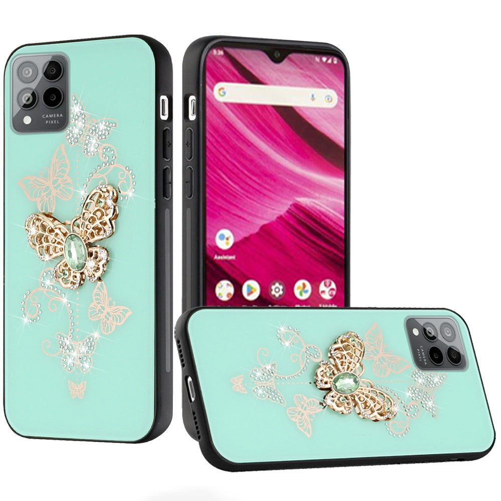 For REVVL 6X PRO 5G (2023) Case Rhinestone Bling Glitter Fashion Phone Cover