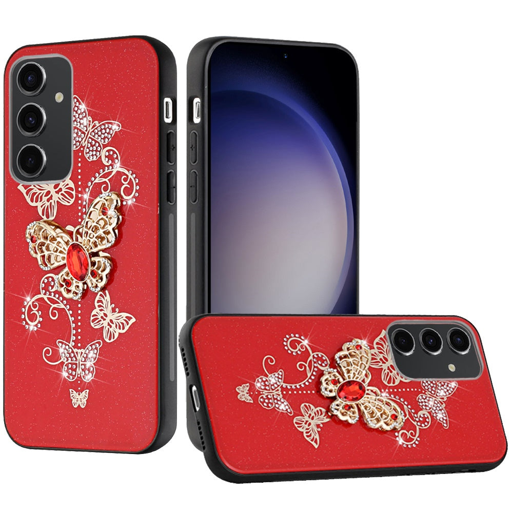 For Samsung Galaxy S24 FE Case Diamond Charms Glitter Bling Fashion Phone Cover