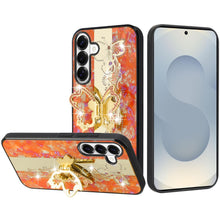 For Samsung S26 6.3" Case Rhinestone Bling Decor Glitter Cover + Tempered Glass