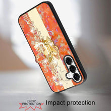 For Samsung S26 6.3" Case Rhinestone Bling Decor Glitter Cover + Tempered Glass