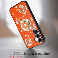 For Samsung S26 6.3" Case Rhinestone Bling Decor Glitter Cover + Tempered Glass