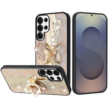 For Samsung S26 Ultra Case Rhinestone Bling Decor Glitter Cover + Tempered Glass