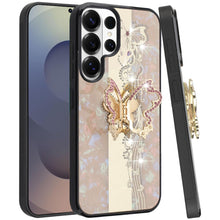 For Samsung S26 Ultra Case Rhinestone Bling Decor Glitter Cover + Tempered Glass