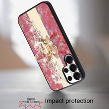 For Samsung S26 Ultra Case Rhinestone Bling Decor Glitter Cover + Tempered Glass