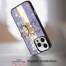 For iPhone 16 Pro 6.3in Case Rhinestone Bling Glitter Cover + Tempered Glass