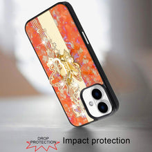 For iPhone 17 Case Rhinestone Bling Decor Glitter Phone Cover + Tempered Glass