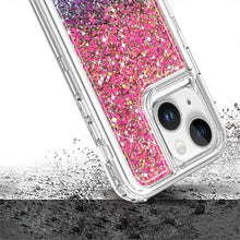For iPhone 12/12 Pro Case Epoxy Full Glitter Thick Shockproof + Tempered Glass