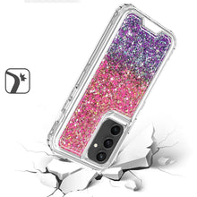 For Samsung S23 FE 5G Case Epoxy Glitter 3in1 Shockproof + Tempered Glass