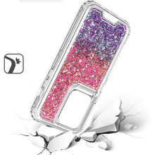 For Samsung Galaxy S24 Case Epoxy Glitter 3in1 Shockproof Transparent Hybrid