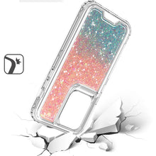 For Samsung Galaxy S24 Case Epoxy Glitter 3in1 Shockproof Transparent Hybrid