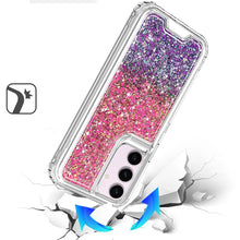 For Samsung S24/S25 Case Epoxy Glitter 3in1 Shockproof Cover + Tempered Glass