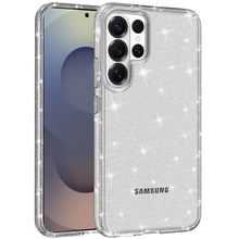 For Samsung S26 Ultra Case Glitter Thick 3mm Translucent Cover + Tempered Glass