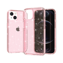 For iPhone 15 Case Glitter Ultra Thick 3mm Translucent Cover + 2 Tempered Glass