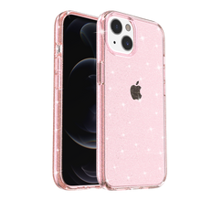For iPhone 15 Case Glitter Ultra Thick 3mm Translucent Cover + 2 Tempered Glass