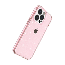 For iPhone 15 Case Glitter Ultra Thick 3mm Translucent Cover + 2 Tempered Glass