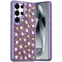 Samsung Galaxy S24 Ultra Case Bling Diamond Phone Cover with Tiny Roses Glitter