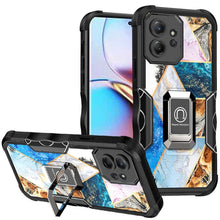 For Motorola Edge+ Plus(2023) Case Dual Layer IMD Geometric Design w/ Ring Stand