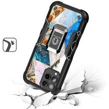 For REVVL 6X PRO 5G (2023) Case Stellar Hybrid IMD Design Ring Stand Phone Cover