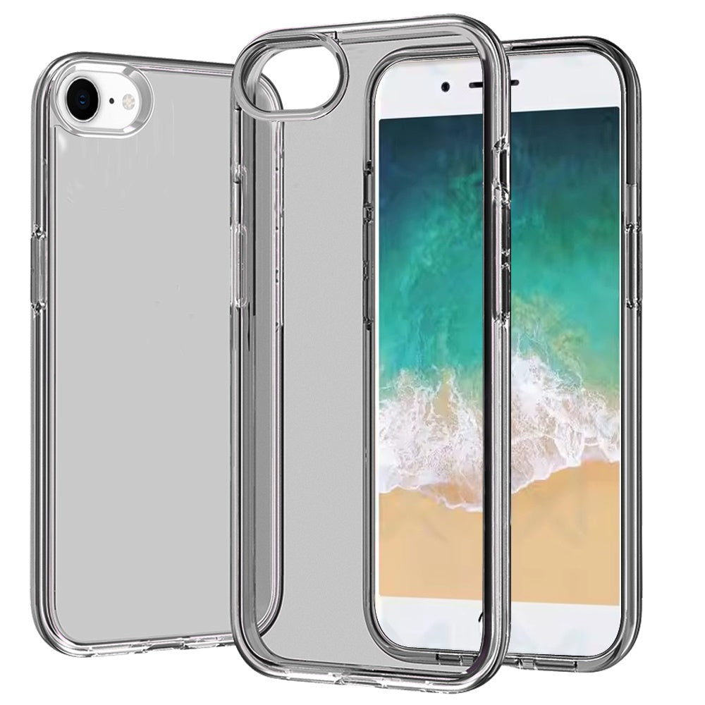 For iPhone 16e Case Sturdy Ultra Thick 3mm Translucent Cover + Tempered Glass