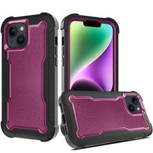 For iPhone 13/14 Case Thick Layered Shock Absorbent Cover + Tempered Glass