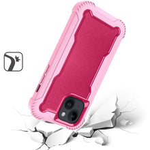 For iPhone 13/14 Case Thick Layered Shock Absorbent Cover + Tempered Glass