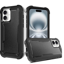 For iPhone 16 6.1inch Case Thick Shock Absorbent Phone Cover + Tempered Glass