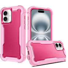 For iPhone 16 6.1inch Case Thick Shock Absorbent Phone Cover + Tempered Glass