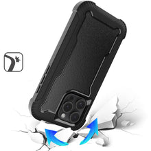 For iPhone 16 Pro 6.3in Case Thick Shock Absorbent Phone Cover + Tempered Glass