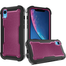 For iPhone XR Case Thick Layered Shock Absorbent Phone Cover + Tempered Glass